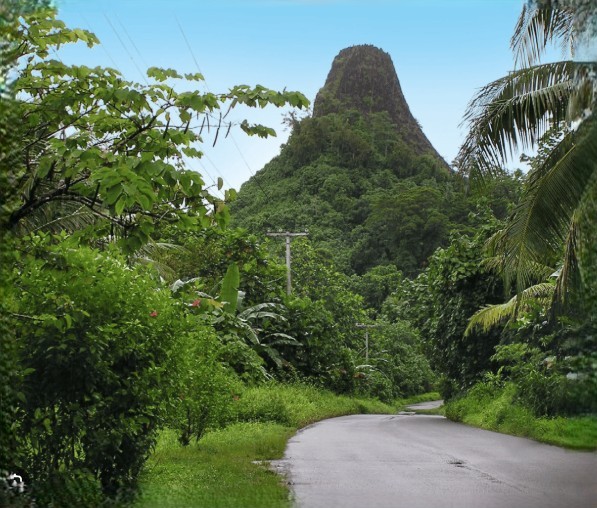 Sokehs Rock from the road